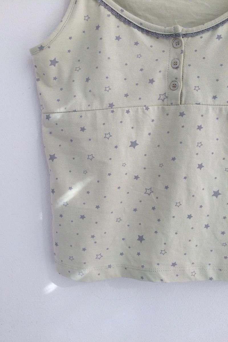 Dawn Star button sleeveless