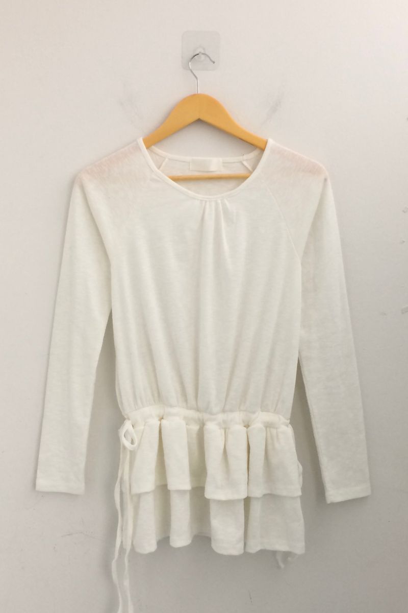 side strap frill dress