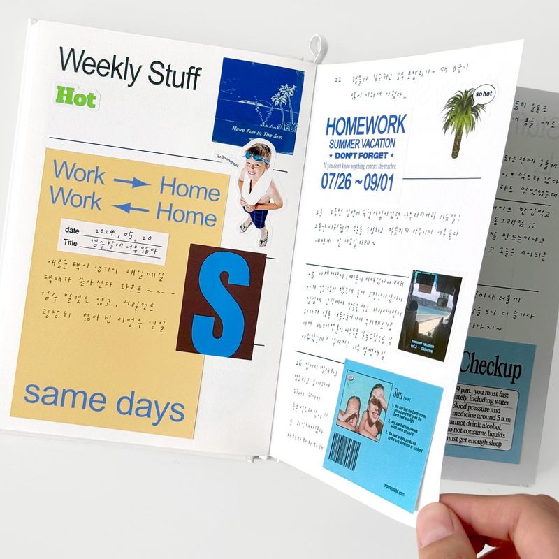 oab summerly pack / scrap sticker set