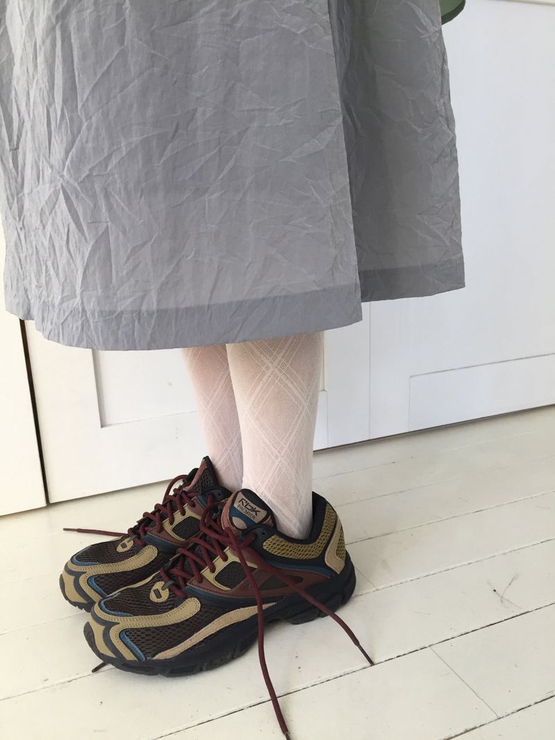 Silhouette check tights (3color)