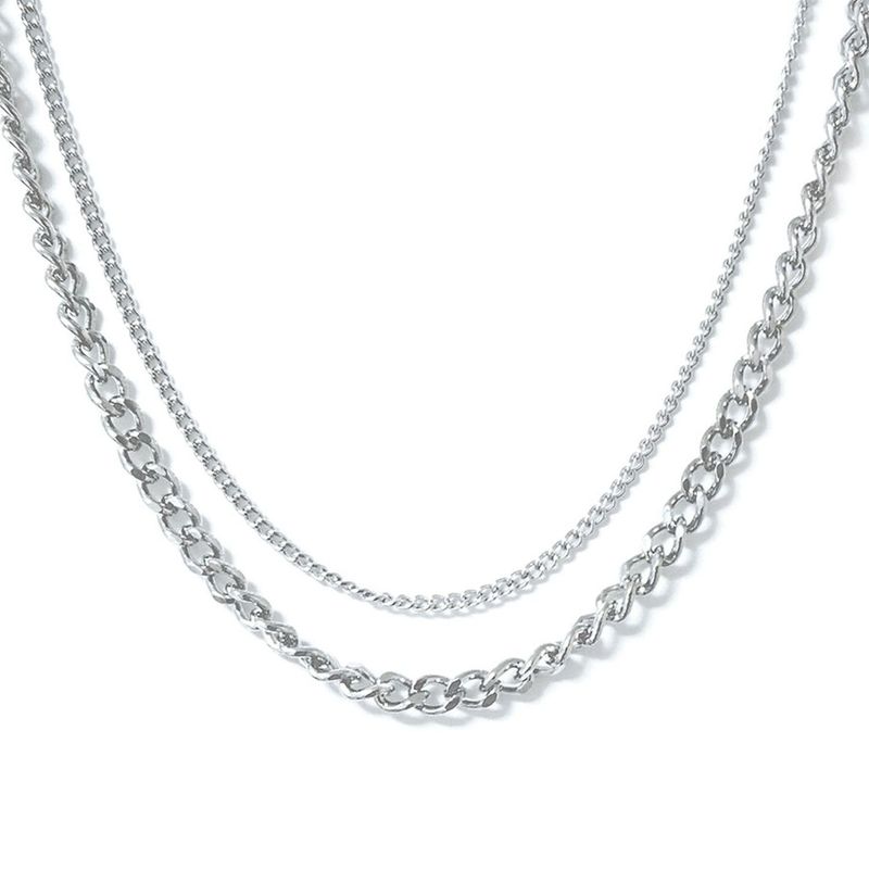HAWHA（ハワ）の「DOUBLE CHAIN NECKLACE（Accessories）」