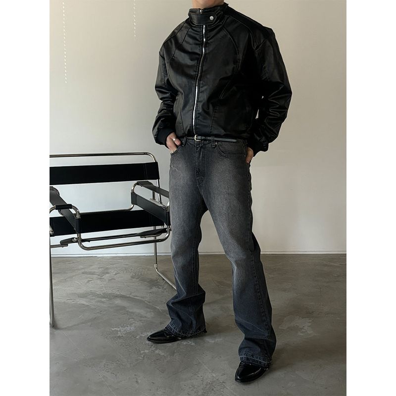  [S/F] Leather curve biker jakcet(2color)
