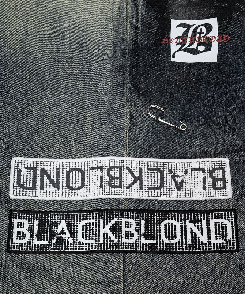 BBD Anxiety Multi Patch Denim Pants (Rusty Blue)