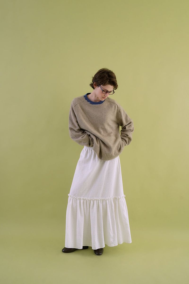 Cuddle raccoon knit_mocha
