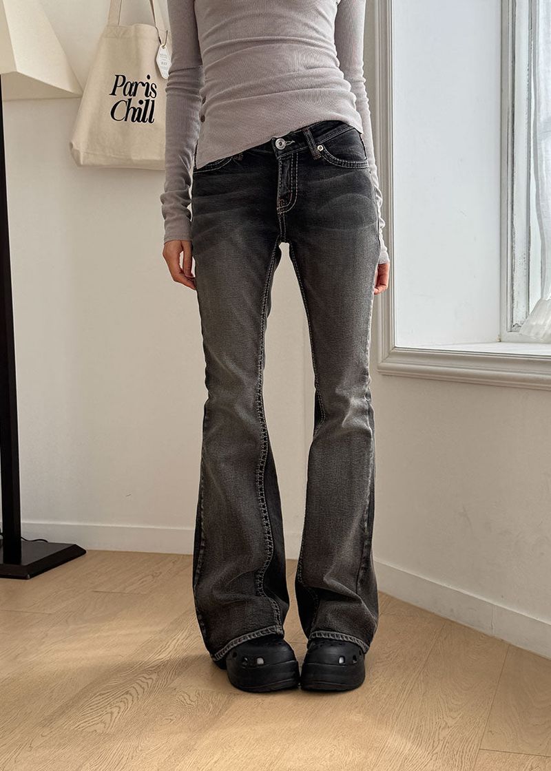 BETTY LOW BOOTS CUT DENIM
