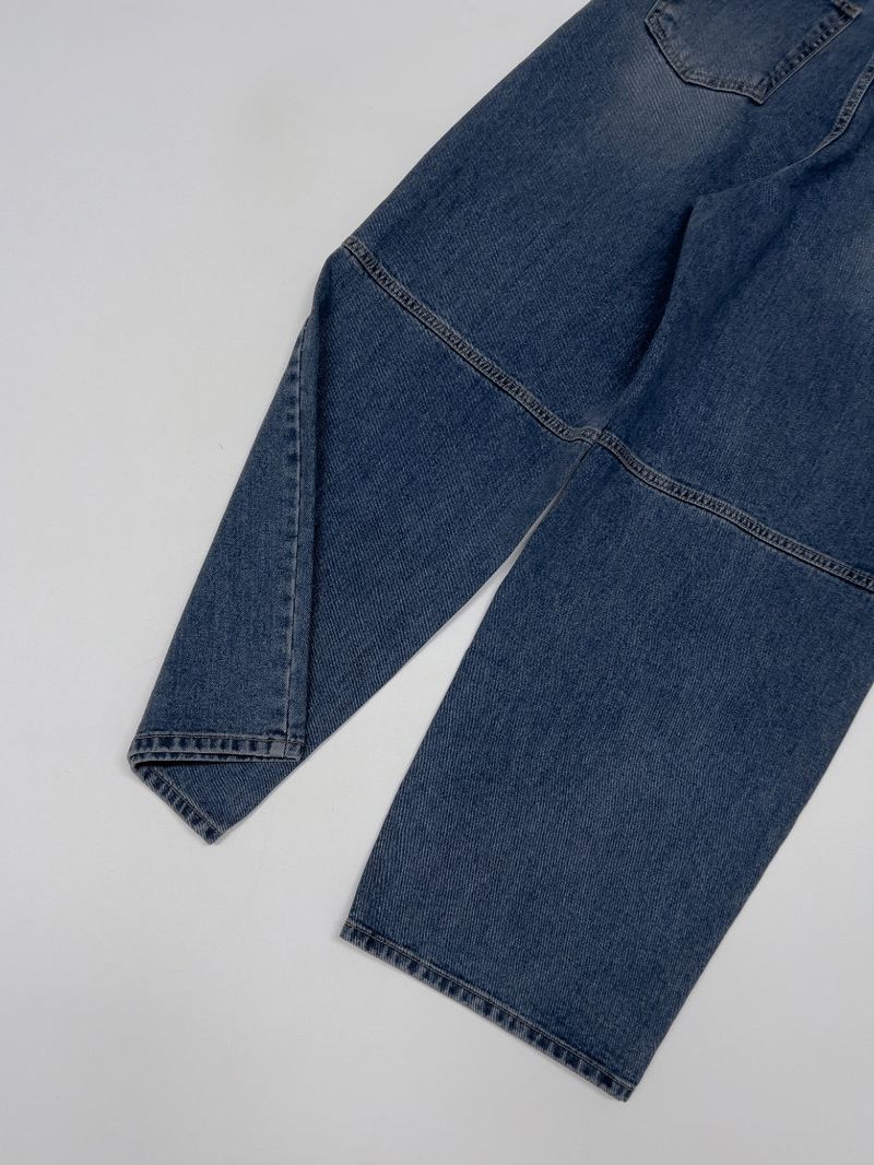 Jake Balloon Fit Wide Denim Pants
