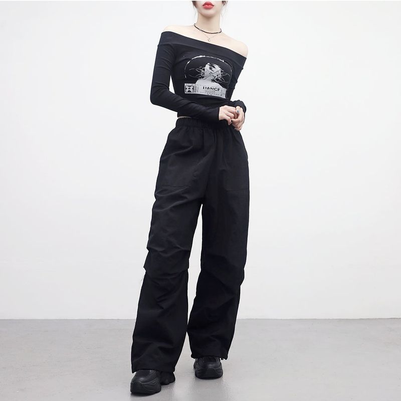 Rankle pintuck wide pants