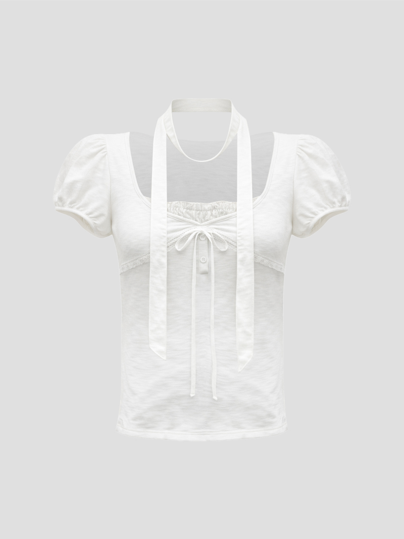 Vela Frill Strap T-shirt