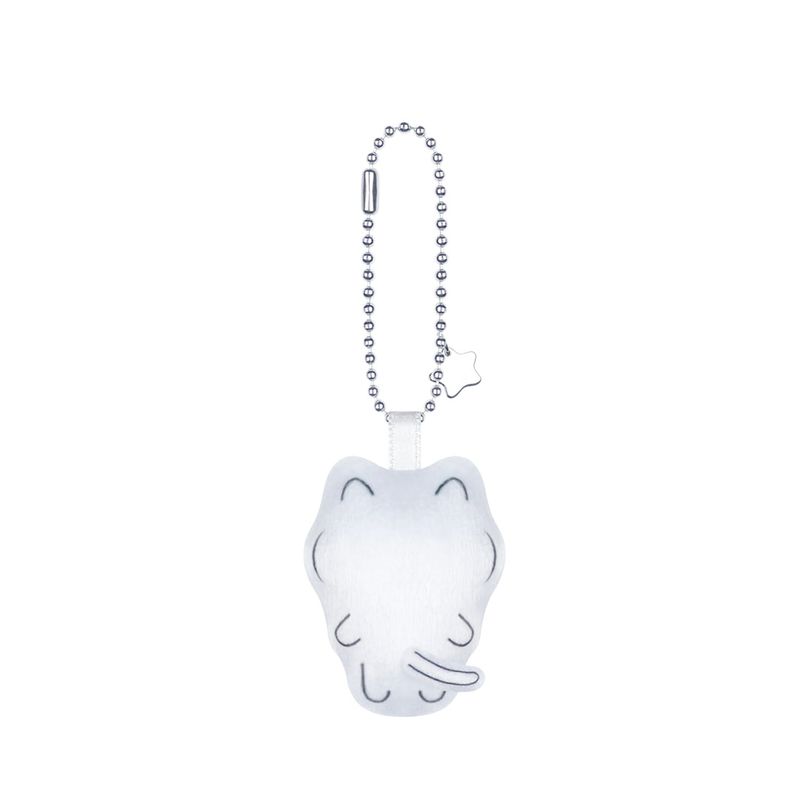 [MADE] nyanya emoji keyring (grey)