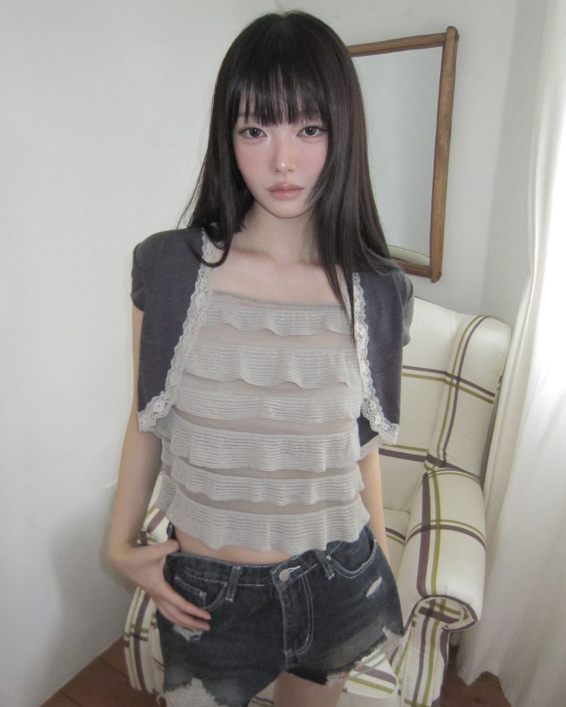 Multe Bolero Short Sleeve T-Shirt
