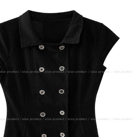 Nishi Double Button Collar Shirt