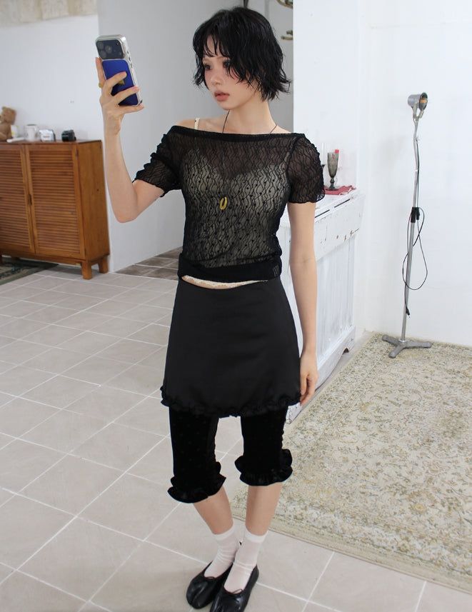 WAVE BOAT-NECK TOP