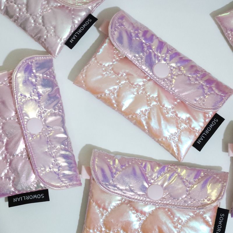 Simple Card wallet _Heart Pink