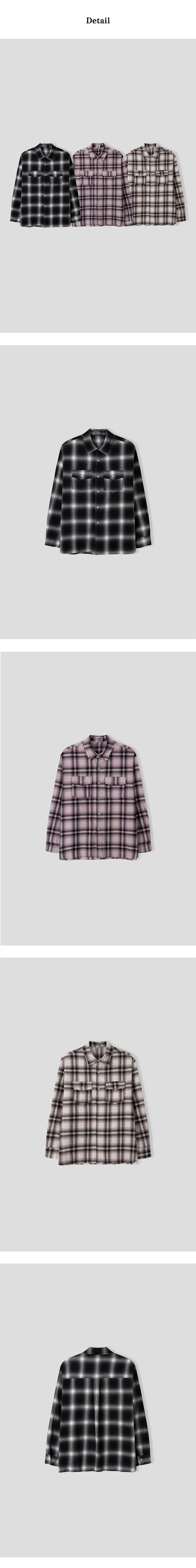[F/W] Cutting check two pocket shirts (3color)