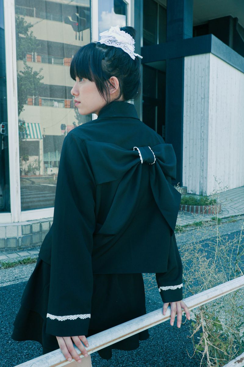 bigribbon jacket(black)