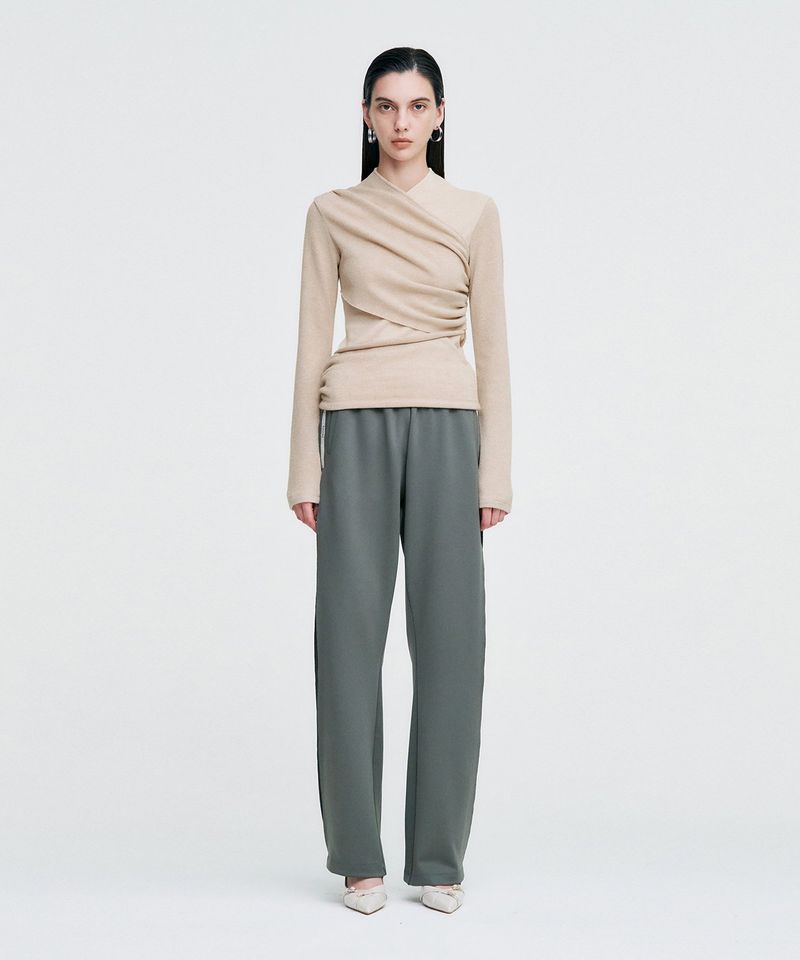 Logo Tape Track Pants _ GREY