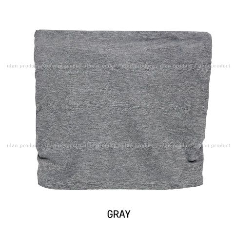 [U-BASIC] Side Shirring Tube Top (+With Cup)