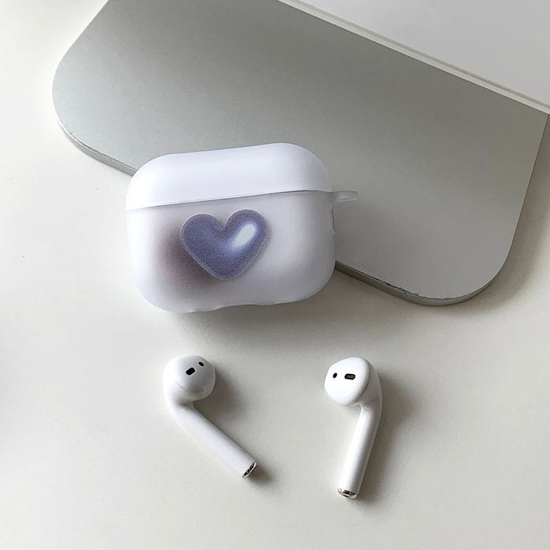 withsome（ウィズサム）の「ブルー - ハートポップ! AirPods ケース_マット（スマホグッズ/小物）」