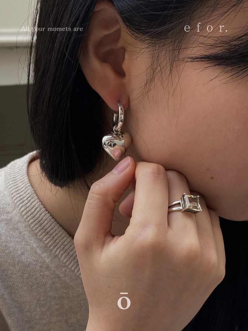 Oversize Heart Earrings