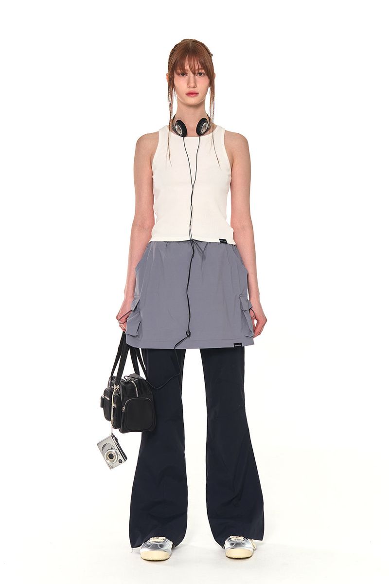 COLORS SKIRT PANTS (NAVY)