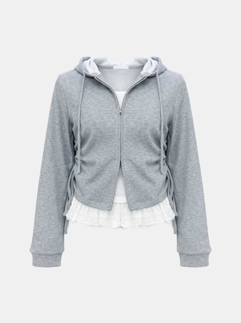 Cloud Lace Hoodie Set