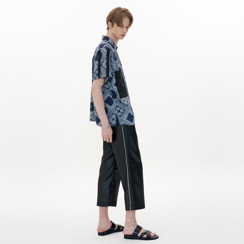 Track Shirt [Navy Paisley]
