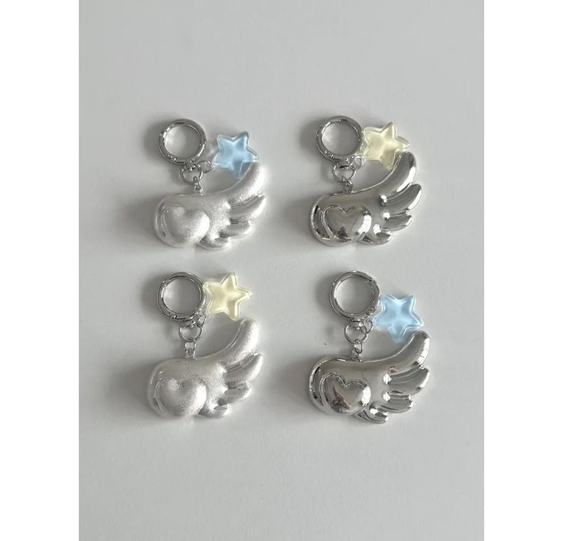 glitter angel keyring (2color)