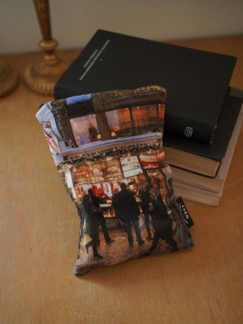 winter town pouch