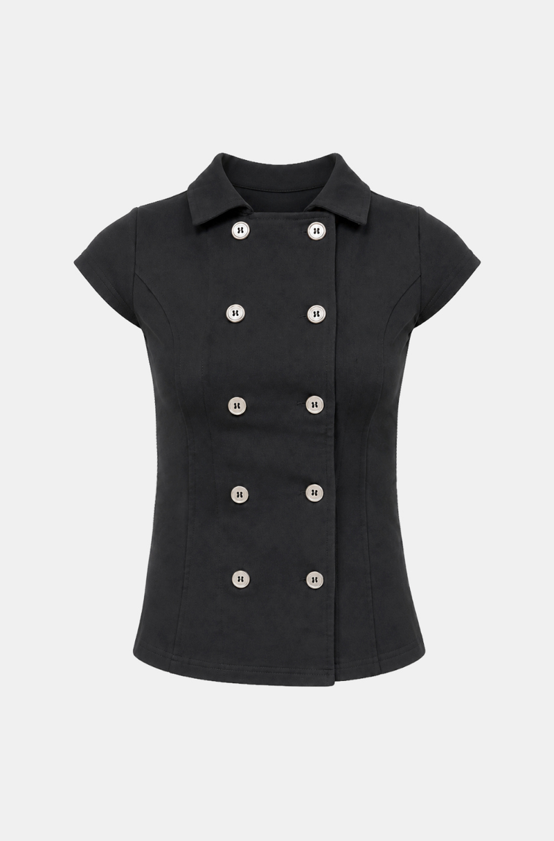 Maelle Double Button Blouse