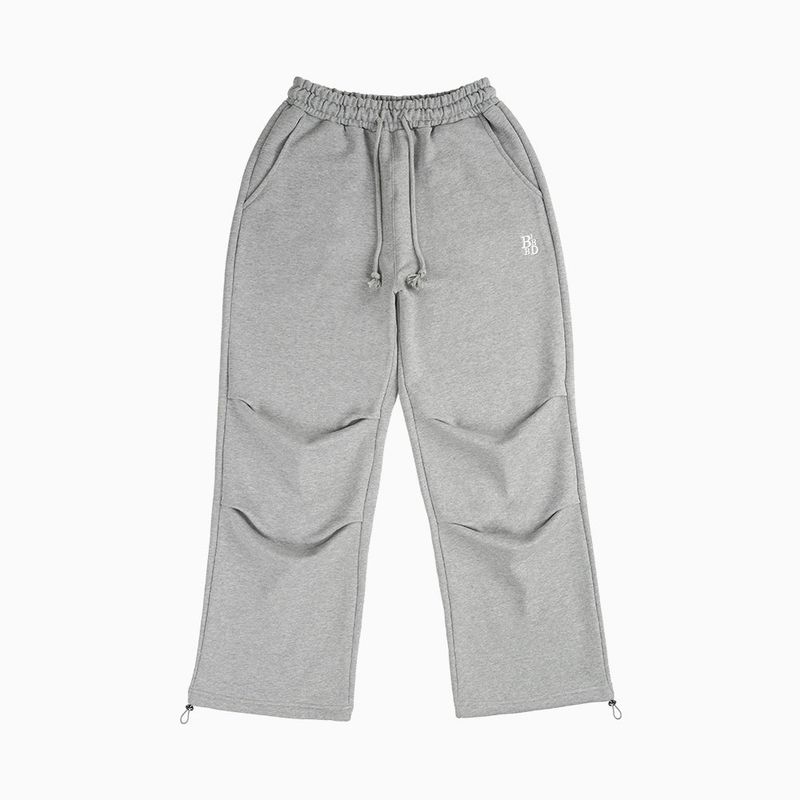 B BIRD（ビーバード）の「ピンタックスウェットパンツ (グレー)（パンツ）」