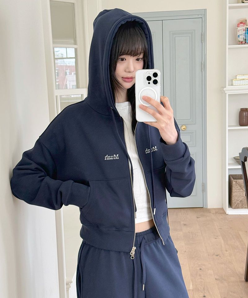 muahmuah（ムアムア）の「LOGO STITCH REGULAR FIT HOOD ZIPUP（Tops）」