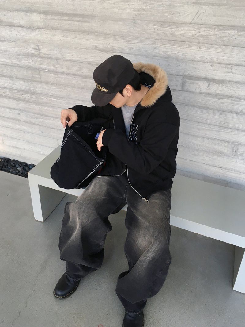 No.1533 AF fur hood ZIP-UP