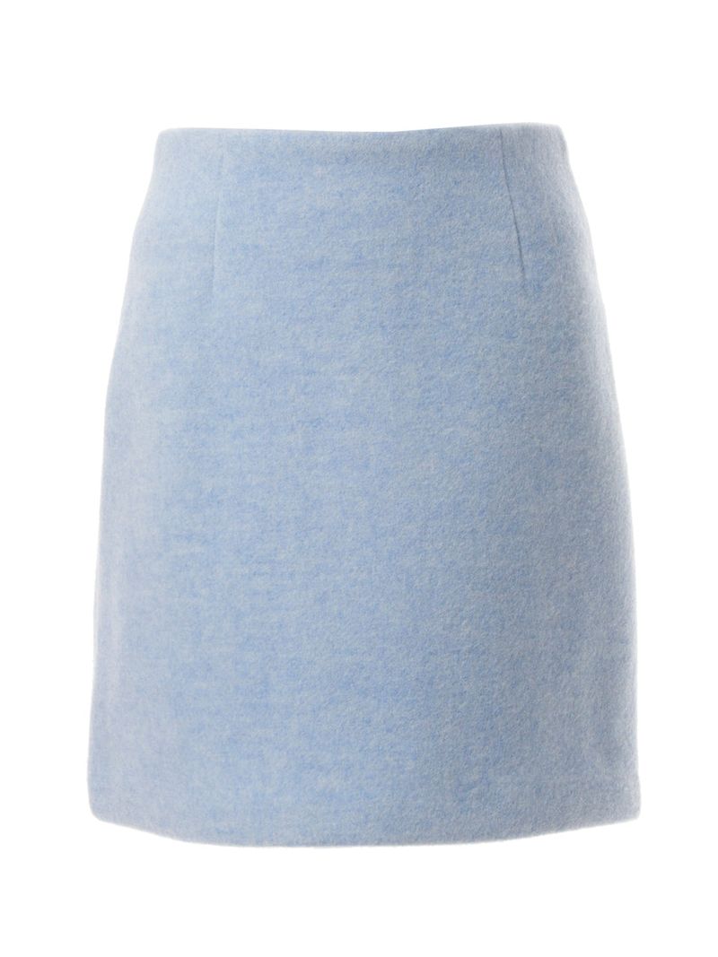 MARIE WOOL MINI SKIRT_SKY BLUE