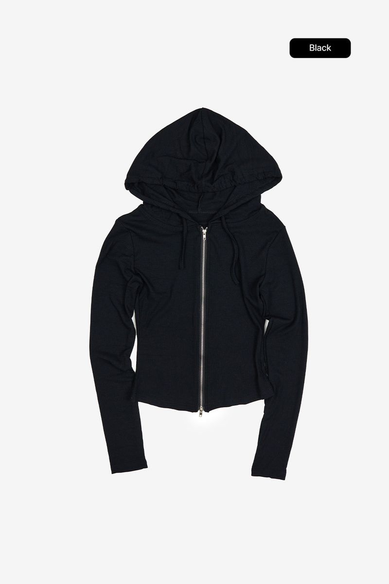 Ophelia slim hooded zip-up