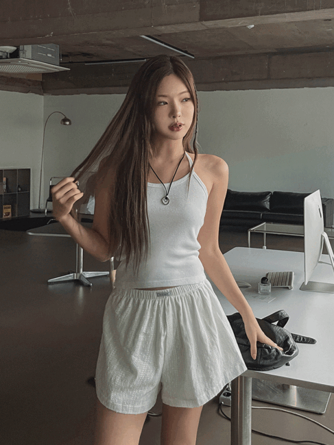 ULAN（ユレン）の「Arte string halter sleeveless（Tops）」