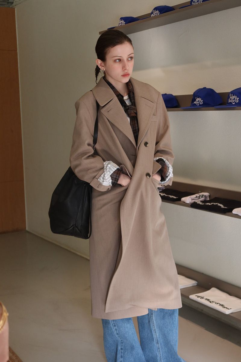 MAXIMAL DOUBLE COAT_BEIGE
