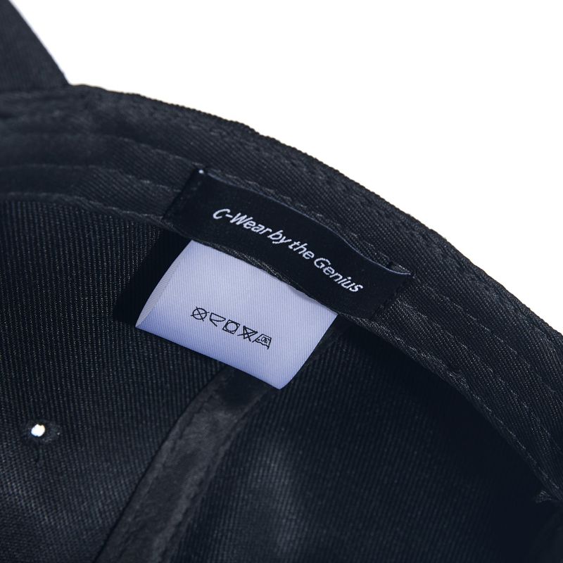 EAR FLAP BALL CAP BLACK / COTTON FLAP
