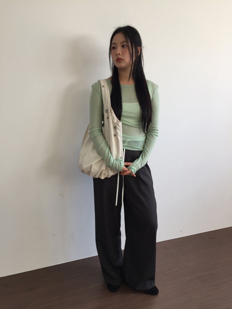 Leti Eyelet Shirring Bag (2color)