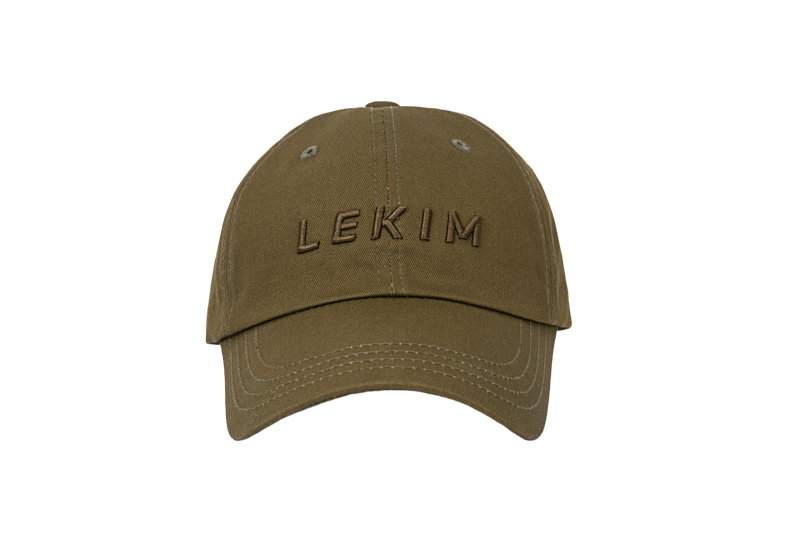 LEKIM EMBROIDERY KAKI CAP