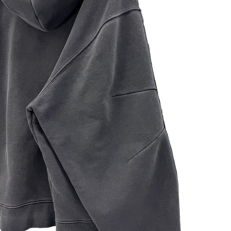 pigment panel zip-up hoodie