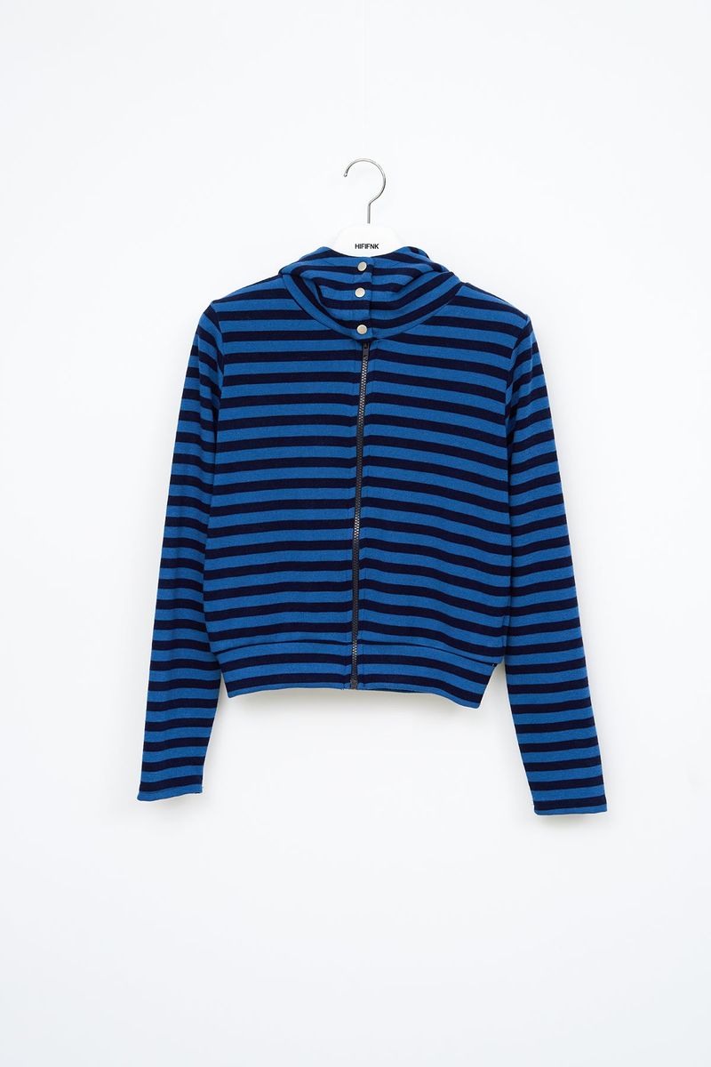 (W) Moor Striped Hooded Jacket (3color)
