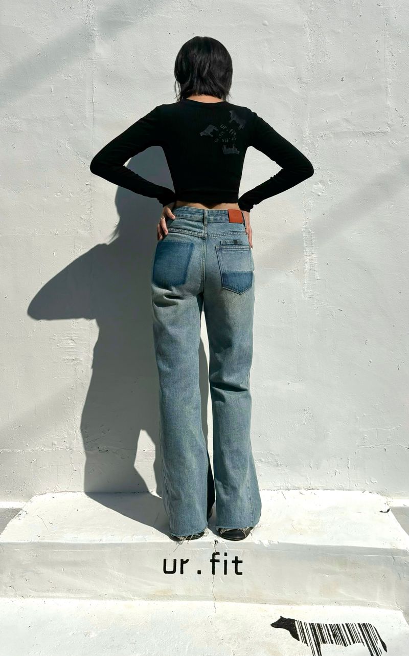 FLARED BOOTCUT DENIM PANTS code 23005