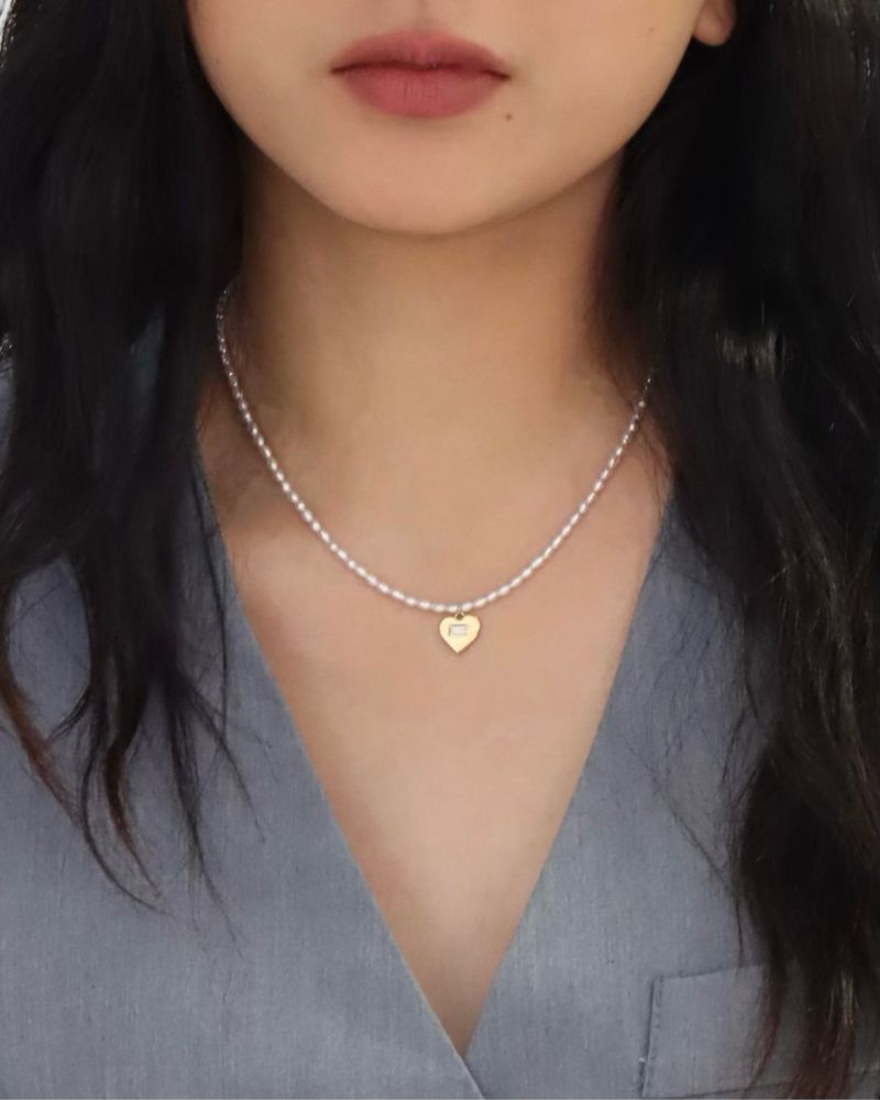 moi moi(モイモイ)の「Love pearl necklace(Accessories)」