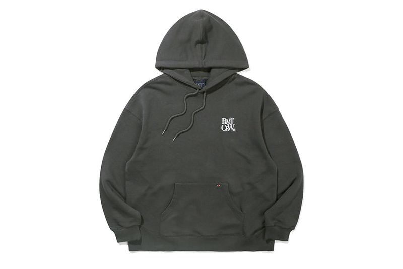 RECENT LOGO HOODIE_CHARCOAL