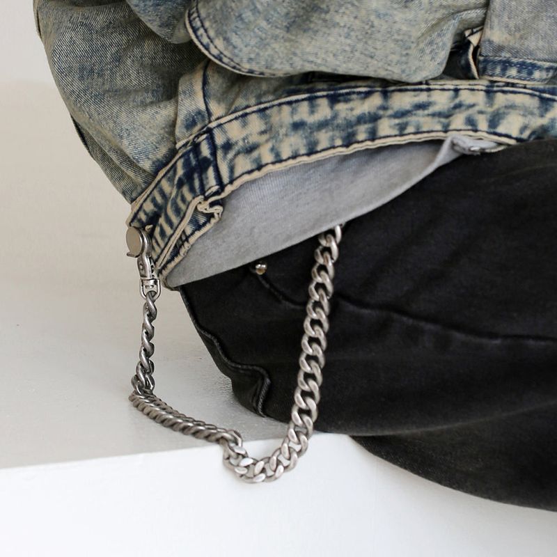 SVC-537 Antique Gold & Silver Short Basic Trouser Chain