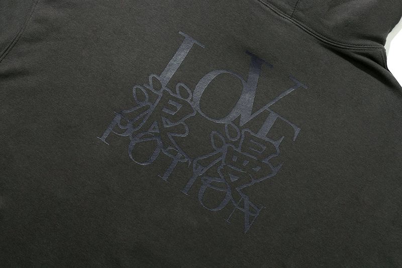 LOVE HOODIE_CHARCOAL