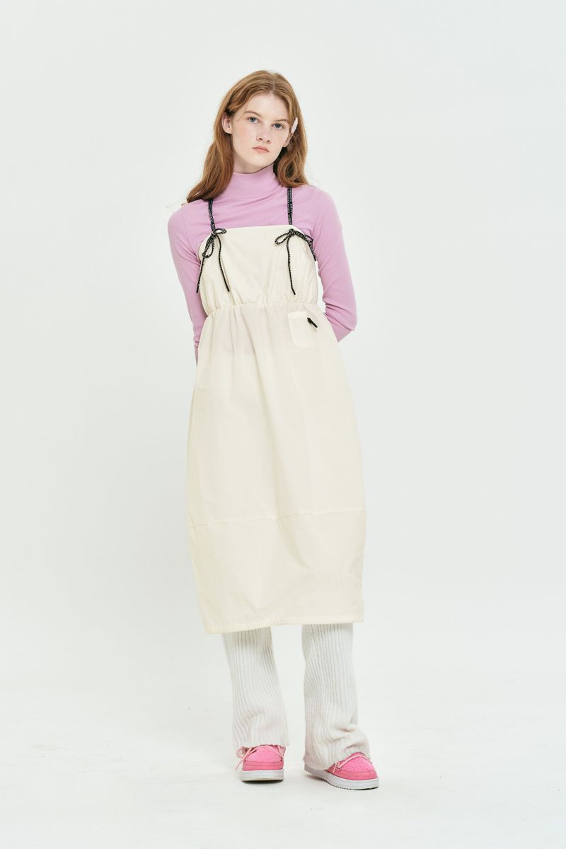CHERRY BASIC HALF NECK T-SHIRT [PINK]
