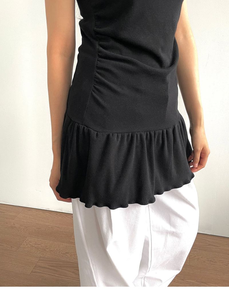 Yudi Sleeveless Frill Mini Dress 3C
