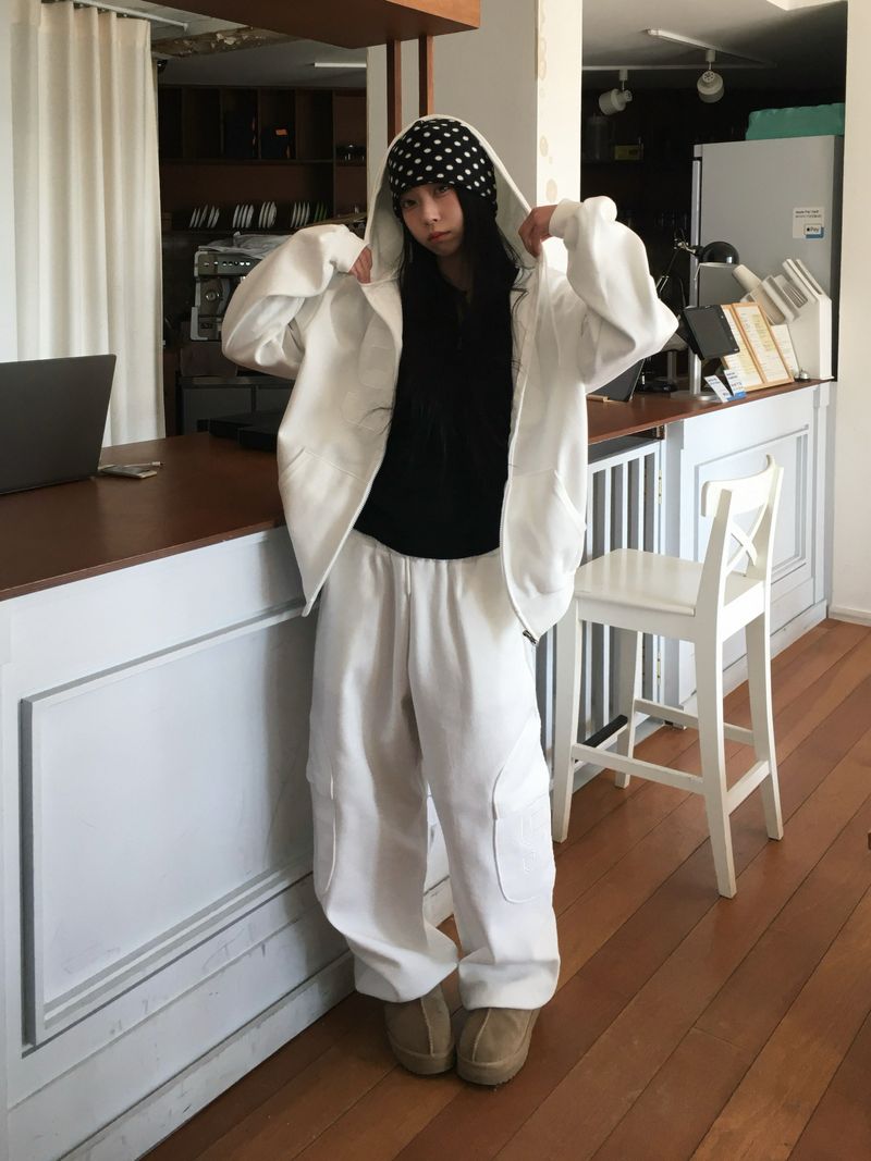 [SET] 99 Round Sweat Hoodie (3c)