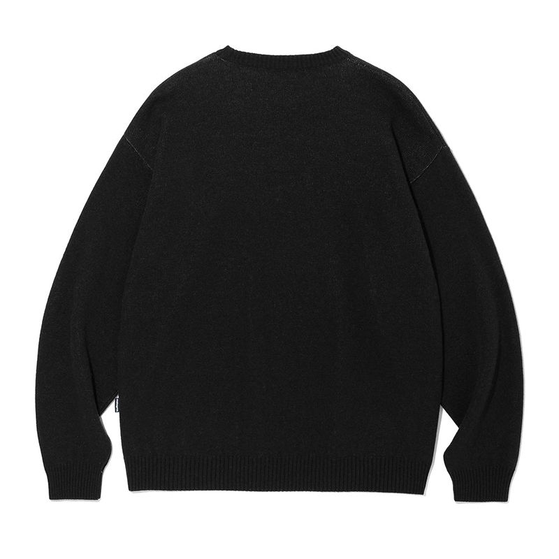 BASIC LOGO KNIT SWEATER